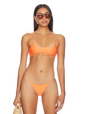 NWT Lovers + Friends See Ya Bikini Set Orange Size Small